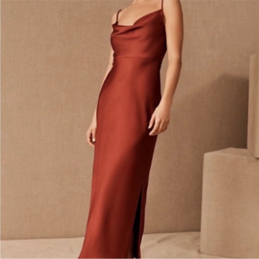 NWT BHLDN Cowl Neck Slip MIDI Dress